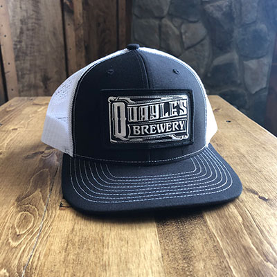 b/w Snap-back Cap with Patch