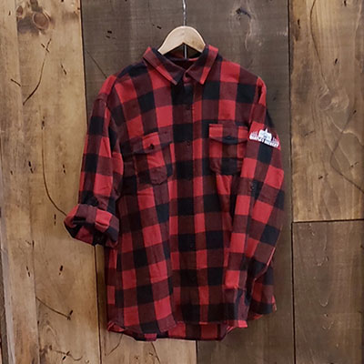 Black & Red Long Sleeve Buttoned Flannel