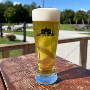 Left Bauer Fresh Hop German Pilsner