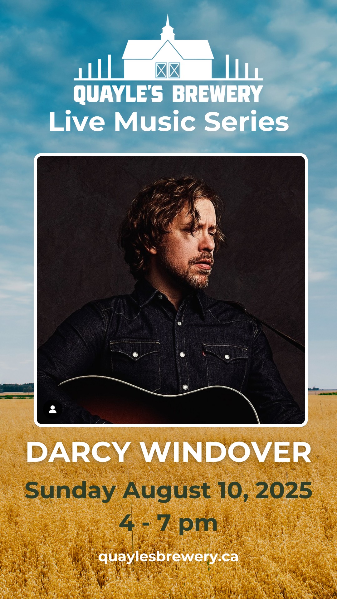August 10 – Darcy Windover – 4 to 7 pm – 1