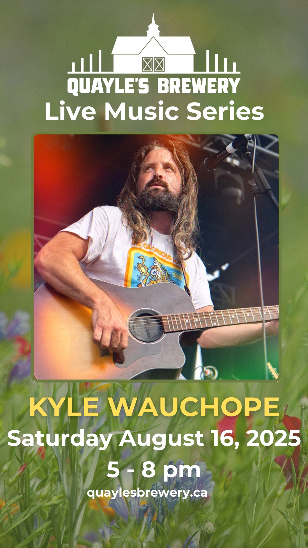 Aug 16 – Kyle Wauchope – 5 – 8 pm – 1