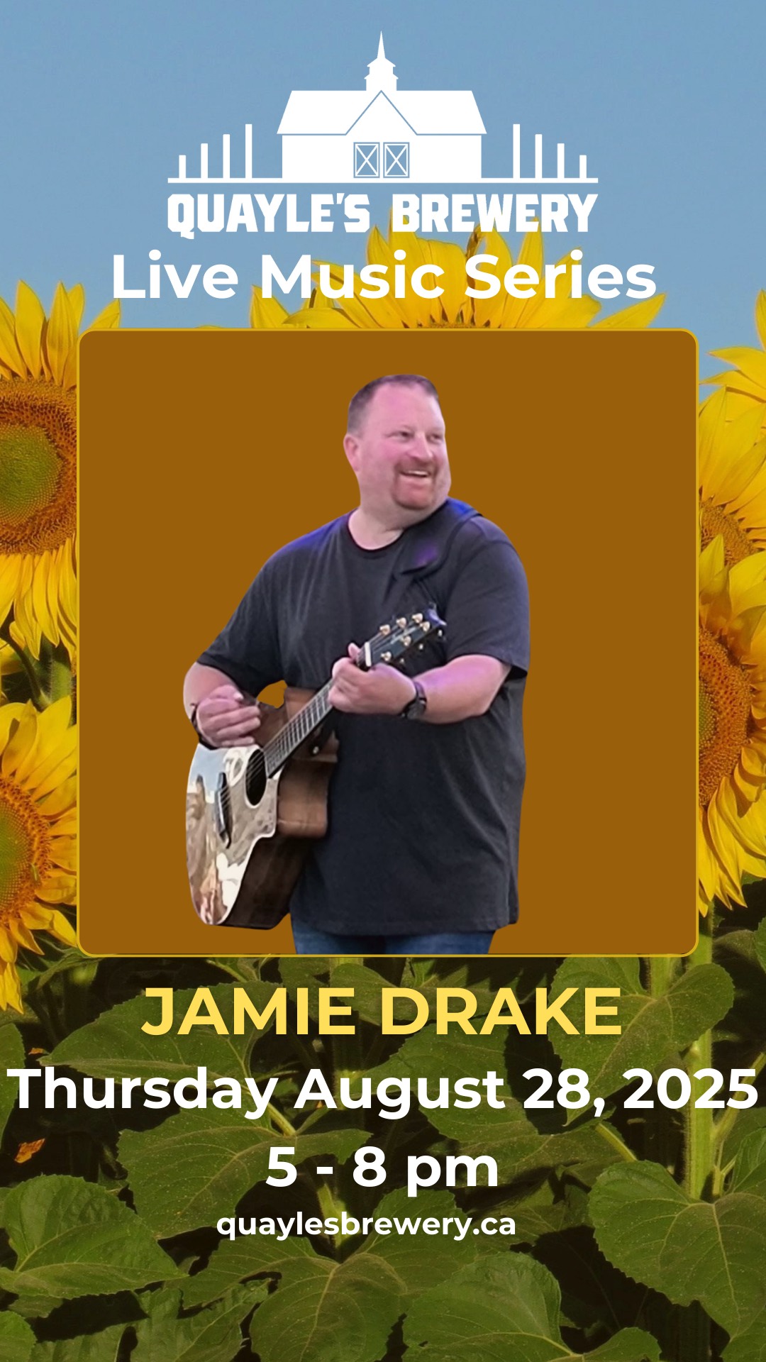 Aug 28 – Jamie Drake – 5 – 8 pm – 1