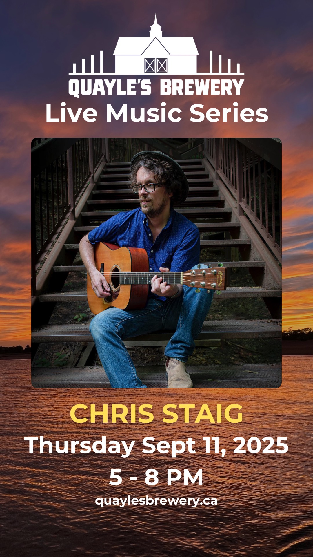 Sept 11 – Chris Staig – 5 – 8 PM – 1