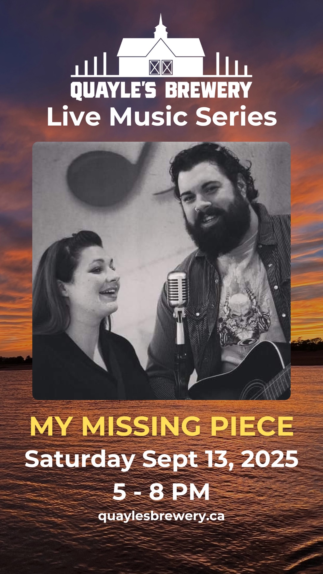 Sept 13 – My Missing Piece – 5 – 8 PM – 1