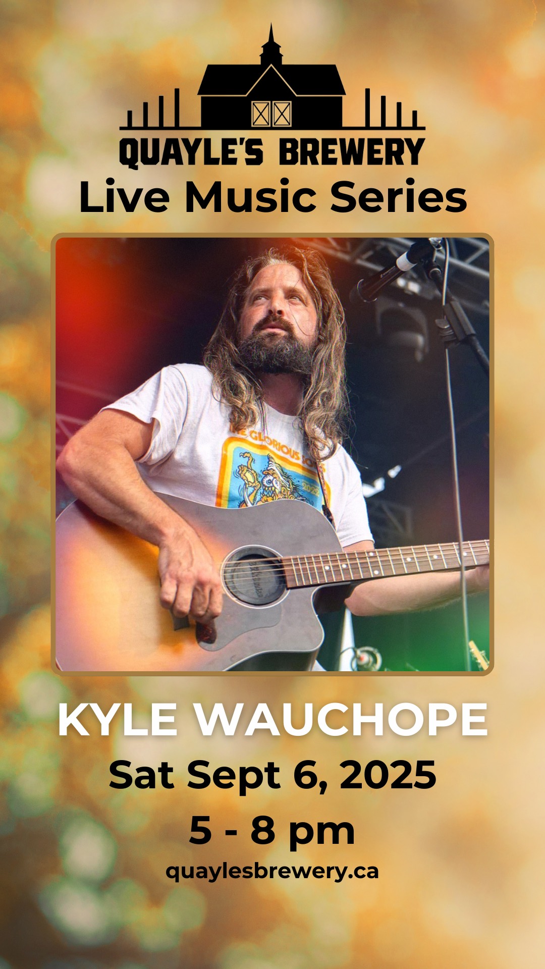 Sept 6- Kyle Wauchope – 5 – 8 PM – 1