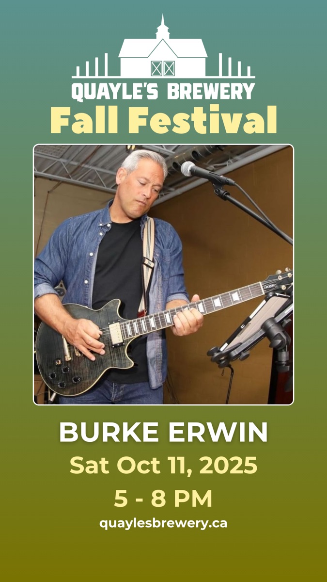 Oct 11 – Burke Erwin 5 – 8 PM – 1