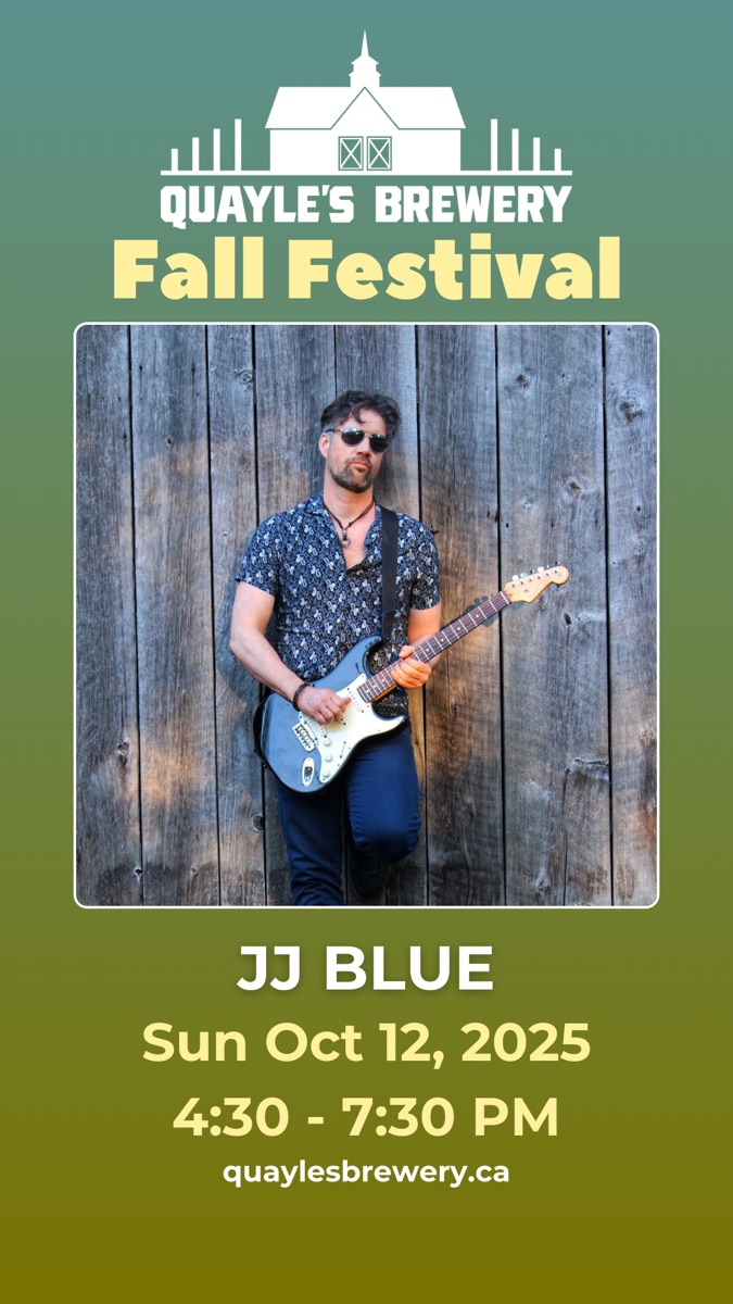 Oct 12 – JJ Blue 4:30 – 7:30 PM – 1