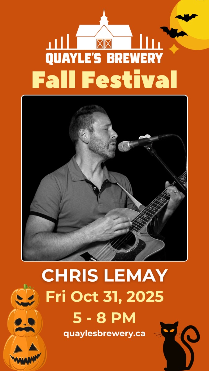 Oct 31 – Chris Lemay 5 – 8 PM – 1