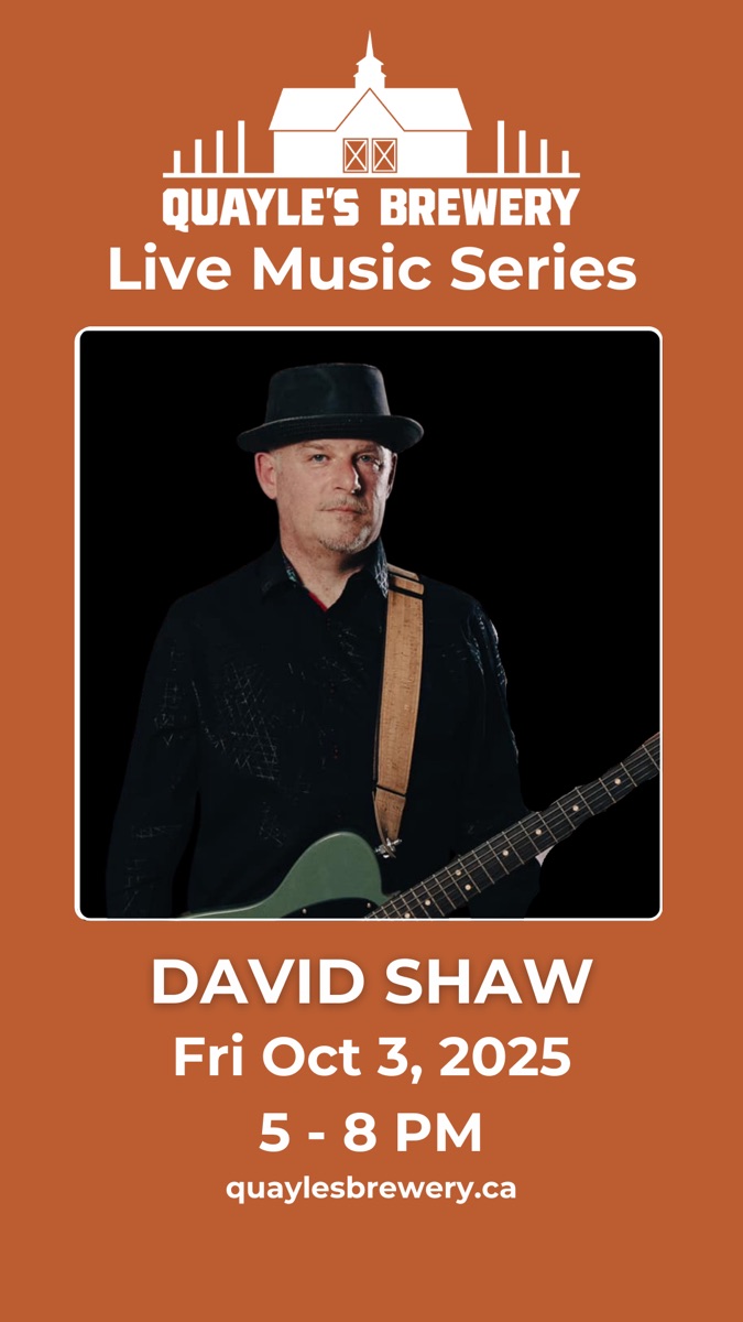 Oct 3 – David Shaw 5 – 8 PM – 1