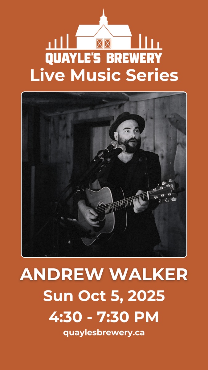 Oct 5 – Andrew Walker 4:30 – 7:30 PM – 1