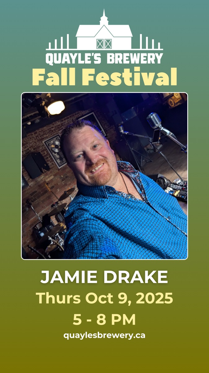Oct 9 – Jamie Drake 5 – 8 PM – 1