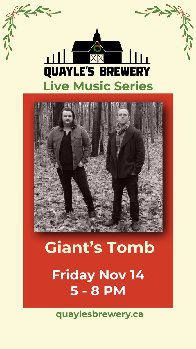 Nov 14 – Giant’s Tomb – 5 to 8 pm – 1