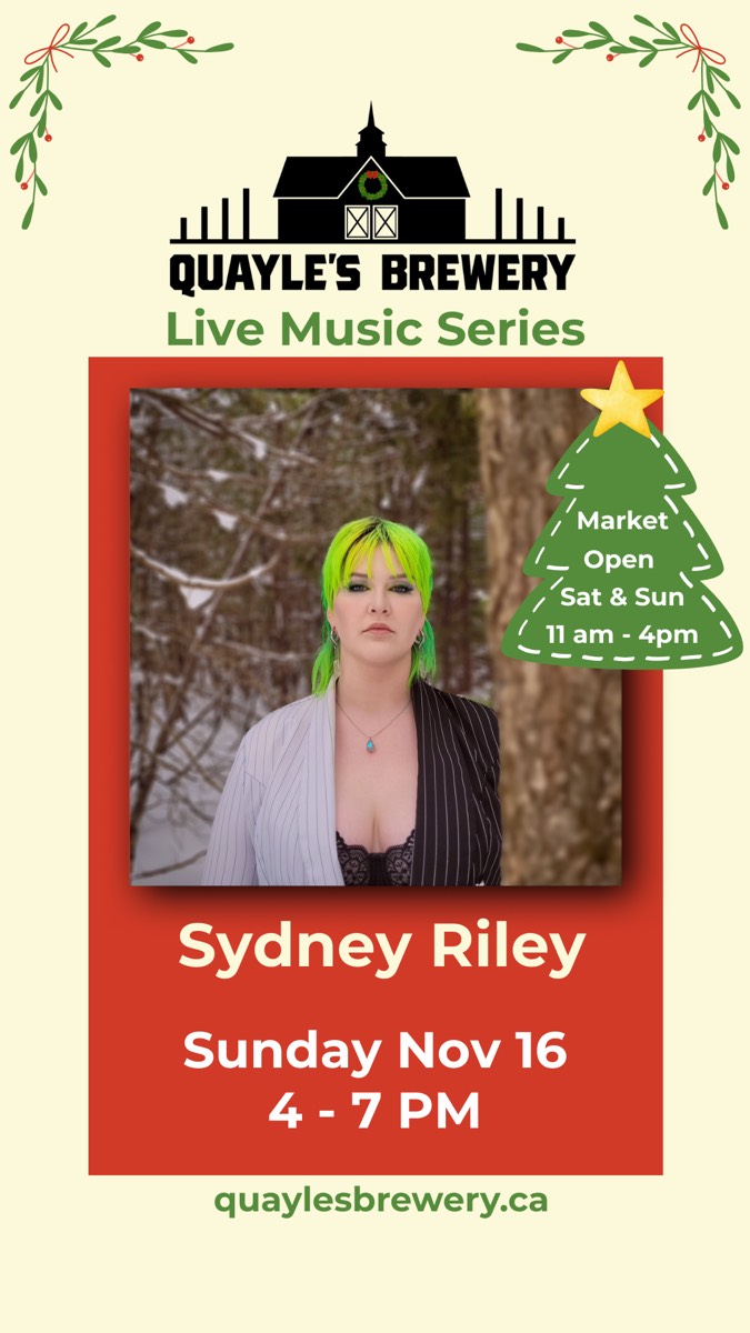 Nov 16 – Sydey Riley – 4 to 7 pm – 1