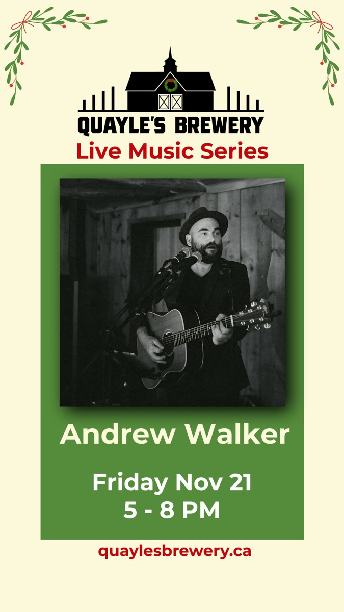 Nov 21 – Andrew Walker – 5 to 8 pm – 1