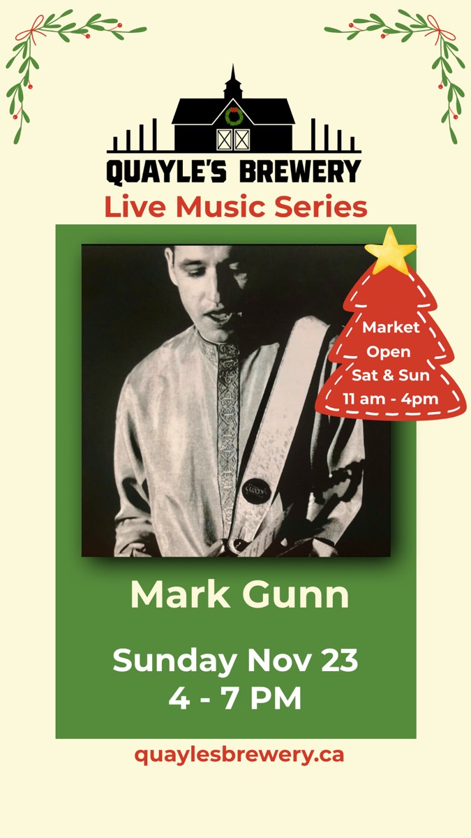 Nov 23 – Mark Gunn – 4 to 7 pm – 1