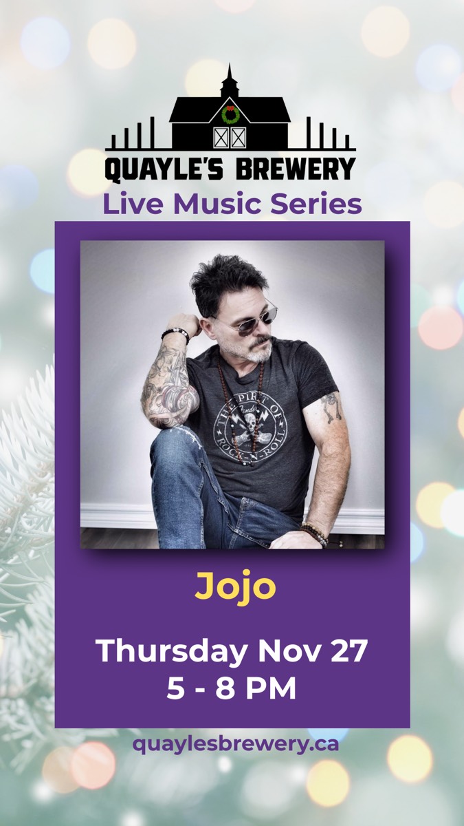 Nov 27 – Jojo – 5 to 8 pm – 1