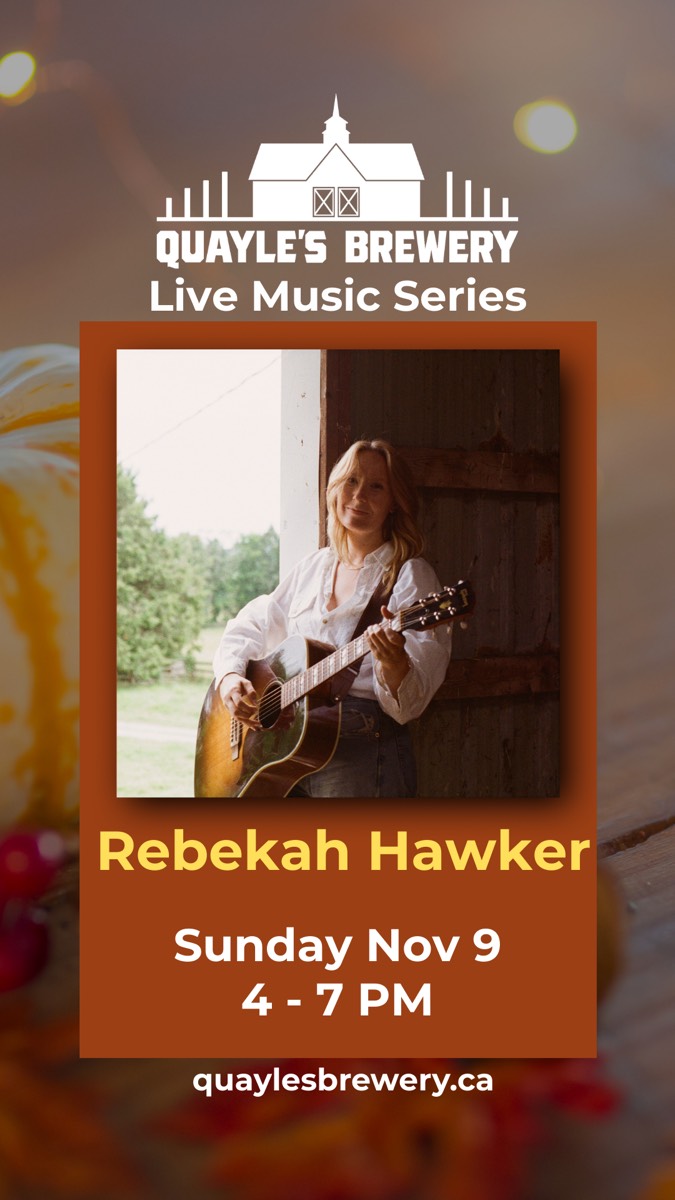 Nov 9 – Rebekah Hawker – 4 to 7 pm – 1