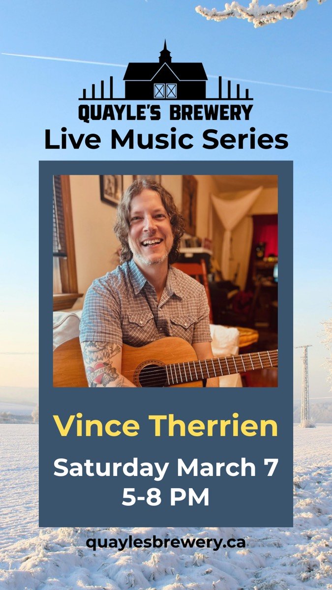 March 7 – Vince Therrien – 5-8 PM – 1